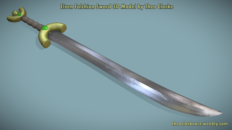 Elven Falchion sword
https://skfb.ly/otErw